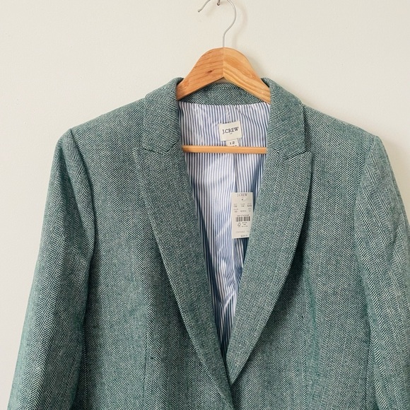 J. Crew Herringbone Blazer NWT Blogger Fav - Picture 2 of 12